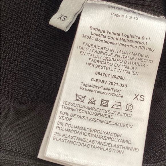 Bottega Veneta Black Ribbed Silk Blend Jumpsuit SZ XS - Picture 7 of 9